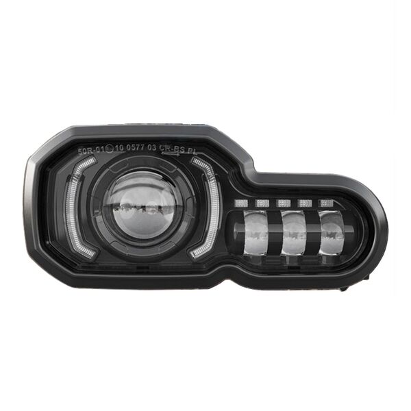 Whites Led Headlight Bmw F650/700/800 Asstd Yrs E-Mark