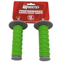 WHITES MX FULL LARGE DIAMOND GRIP GRY/GREEN