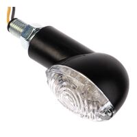 WHITES LED MINI-CATSEYE FLASHER BLACK SHORT STEM