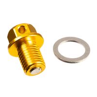 WHITES MAGNETIC SUMP PLUG GOLD M12 x 12 - P1.25