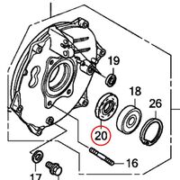 Whites Dust Seal - Honda Rear Brake Seal - 44X58X8