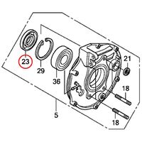 Whites Dust Seal - Honda Rear Brake Seal - 44X75X9