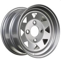 WHITES ATV STEEL RIM 8SPKE 12 X 7 FR 4/110 5+2 HON SUZ YAM