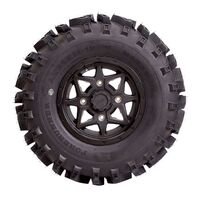 Rear ATV ALLOY RIM PAIR - BLK 12 X 7 FR 4/110 5+2