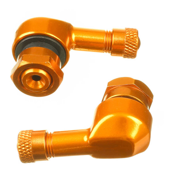 WHITES 90 DEGREE ALLOY VALVE 11.3MM - GLD