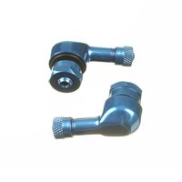 WHITES 90 DEGREE ALLOY VALVE 8.3MM - BLU
