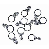 Handlebar Wiring Retainer 1/2" (12.7mm) Diameter Chrome ( Bag of 10)