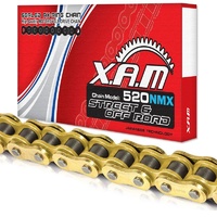 Gold Narrow X-Ring Chain 112 Links  for Yamaha YZ465 1981