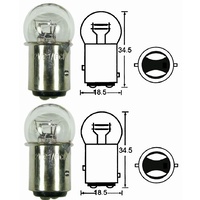 PAIR of STOP TAIL LIGHT BULBS | Small Head 12v 23/8w for TTR250 1993 to 2011