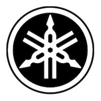 Yamaha Tuning Fork Sticker White