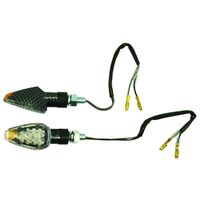 Mini LED Indicator Carbon Look Orange Tip