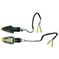 Mini LED Indicator Carbon Look Orange Tip