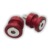 Motorcycle Race Stand Knobs | Lift PEGS | 10mm | M10 | Anodised Red