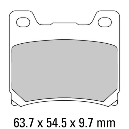 Ferodo Platinum Carbon Grip Front Brake Pads for Yamaha FZR600 1989