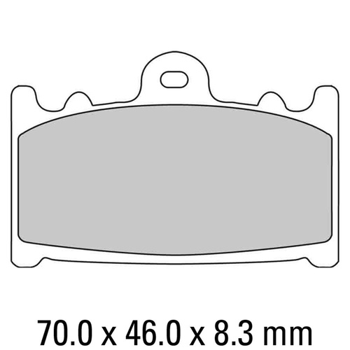 Ferodo ECO Friction Carbon Front Brake Pads for Kawasaki ZX-6R ZX600 1995-1997