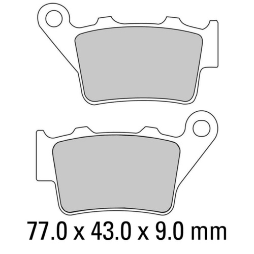 Ferodo ECO Carbon Rear Brake Pads for Yamaha XT660Z Tenere 2009-2017