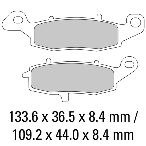 Ferodo Front Brake Pads Non-Sintered for Suzuki GS500F 2006 to 2014