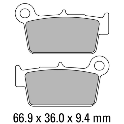 Ferodo Sintered Rear Brake Pads for Sherco 300I SEF to R 2014 to 2016