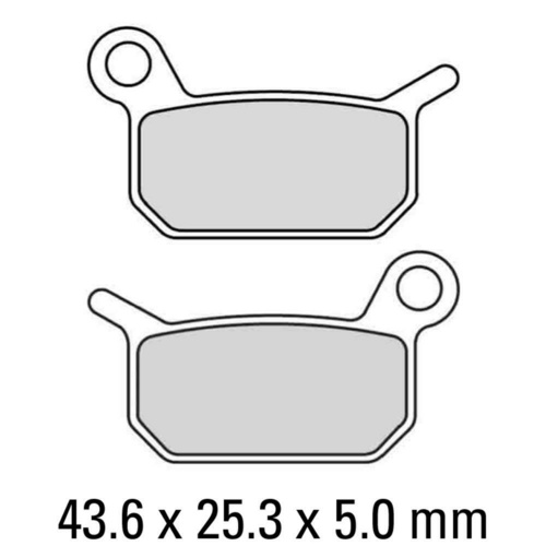 Ferodo Sintered Off Road Rear Brake Pads for KTM 50 SX Mini 2009-2018