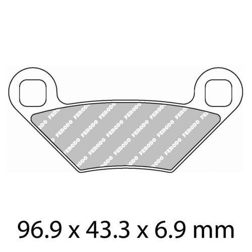 Ferodo Rear Brake Pads for Polaris 450 Farmhand Hd 2015 2016 2017
