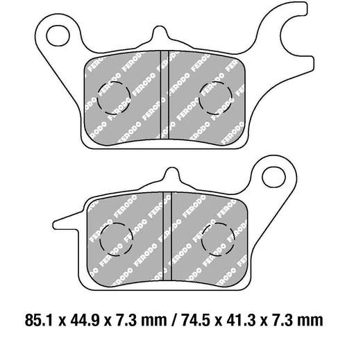 Ferodo Front Brake pads for Kawasaki Z125 Pro 2016 to 2019