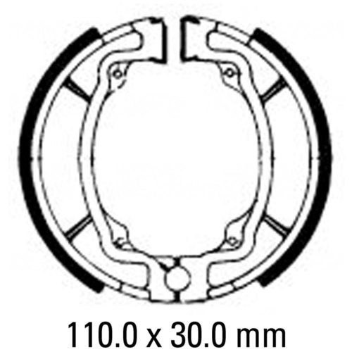 Ferodo Rear Brake Shoes for Kawasaki KLX110 2002 To 2018 | KLX110L 2011 To 2018