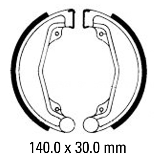 Ferodo Rear Brake Shoes for Honda CB250Rs 1980 1981 1982