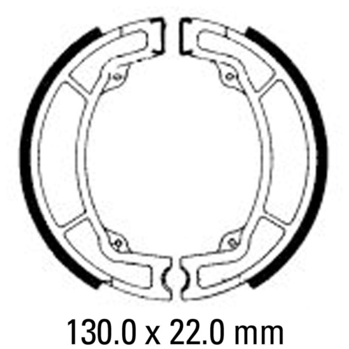 Ferodo Front Brake Shoes for Yamaha YZ250 1977 1978 to 1981 | YZ400 1977 to 1979