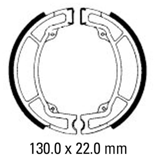 Ferodo Front Brake Shoes for Yamaha IT250 1977 1978 1979 1980 1981 1982 1983