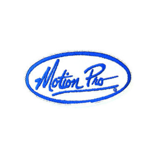 Motion Pro Sew On Patch | Oval | White / Blue Lettering