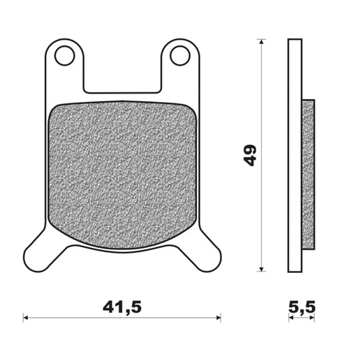 Newfren Organic Touring Rear Brake Pad for ATK CAN-AM 350 | CAN-AM 406 1986