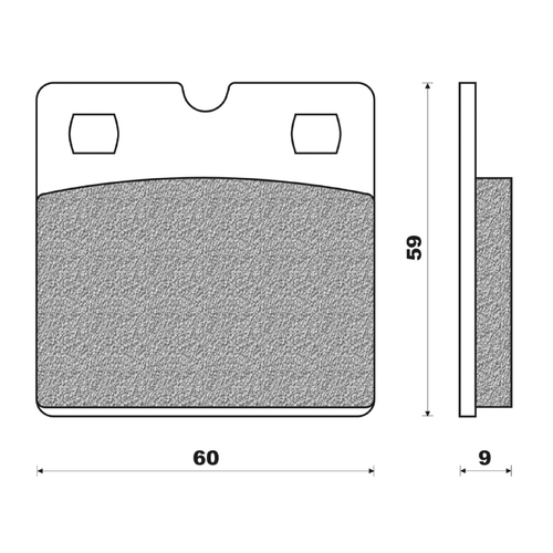 Front Brake Pads -Touring Organic for BMW R100 GS 1987 to 1997