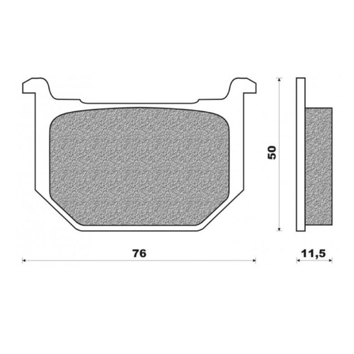 Front Brake Pads -Touring Organic for Suzuki GSX400E Twin 1980 to 1983