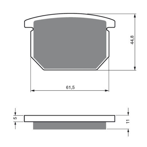 Front Brake Pads -Touring Sintered for Suzuki XN85 650CC Turbo 1983 to 1984