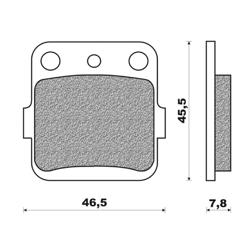 Rear Brake Pads Dirt Organic for Yamaha YFM660R Raptor 2001 to 2005