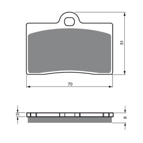 Newfren Front Brake Pads Touring Organic for DUCATI 750 MONSTER 1998 1999
