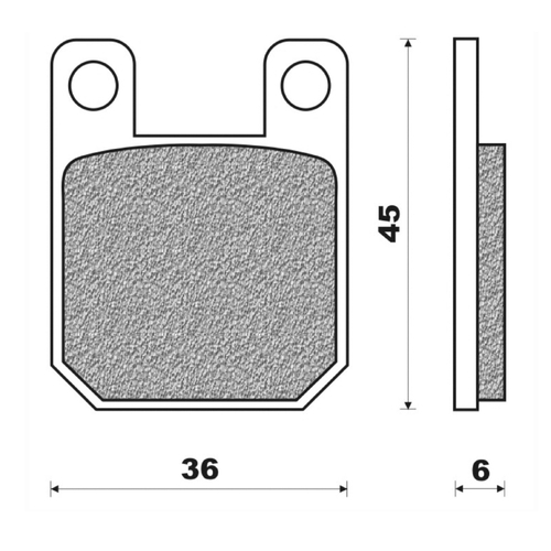Rear Brake Pads Touring Organic for Derbi 50 Senda 2001 to 2002