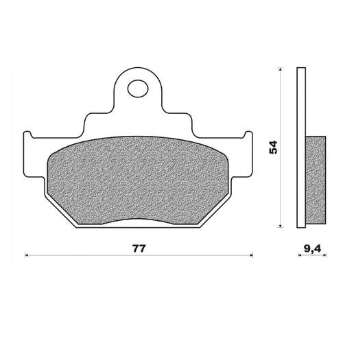 Front Brake Pads Touring Organic for Suzuki DR650RS 1990