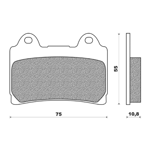 Front Brake Pads Touring Organic for Yamaha FZR1000 1987 to 1988