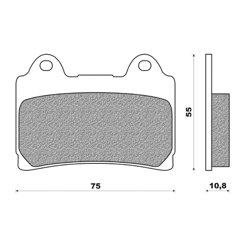 Newfren Brake Pads Touring Sintered for Yamaha FZR400 IMPORT 2TK/3EN 1988-1991