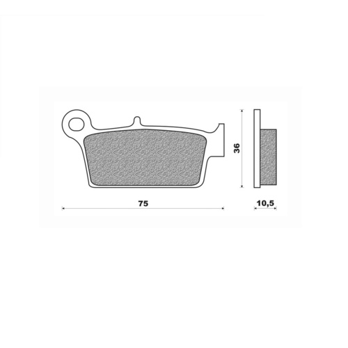 Newfren Brake Pads Race Sintered for Gas-Gas EC125 WP 2003 | EC200 08 to 19