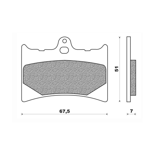 Front Brake Pads Dirt Organic for KTM 350 GS Enduro 1987