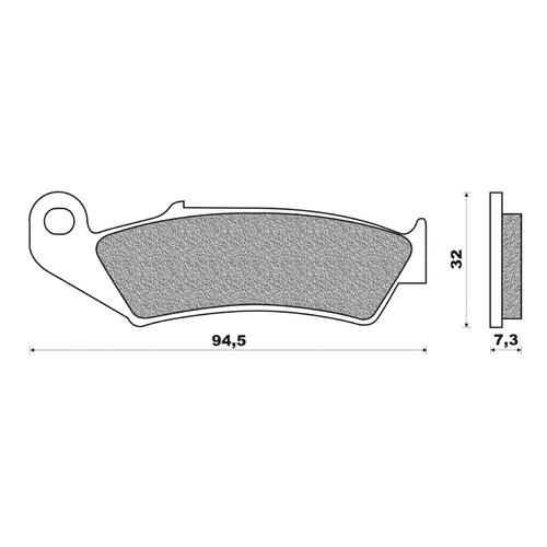 Newfren Front Brake Pads Touring Organic