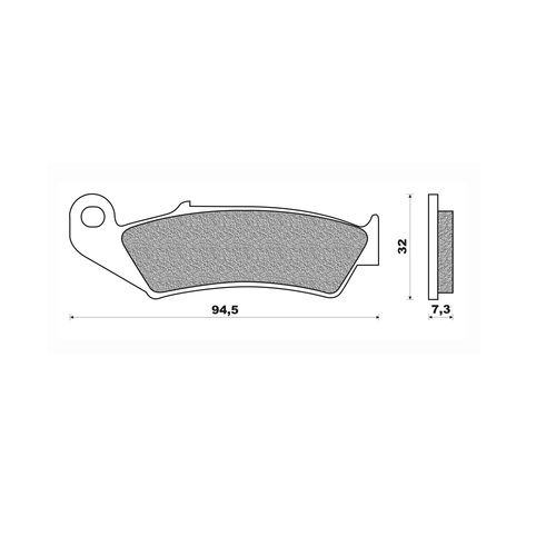 Front Brake Pads Dirt Sintered for Honda CR250R 1987 to 1994