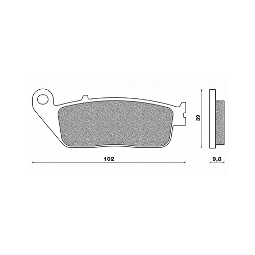 Front Brake Pads Touring Sintered for Triumph 865 Bonneville SE 2008 to 2013