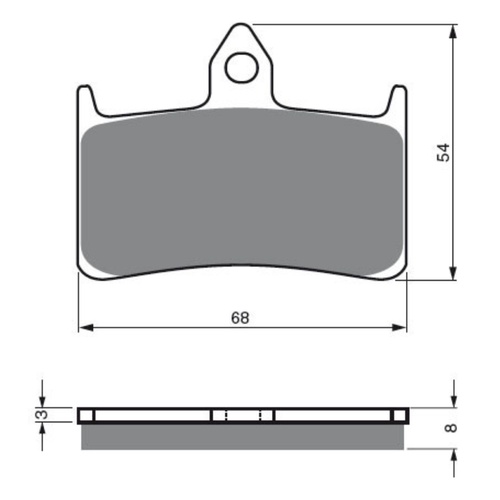 Newfren Front Brake Pads Touring Organic