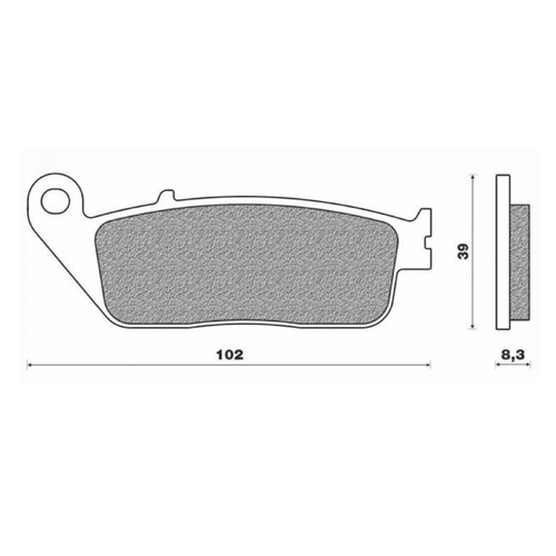 Front Brake Pads Touring Sintered for Kawasaki KLE650 Versys 2015 to 2021