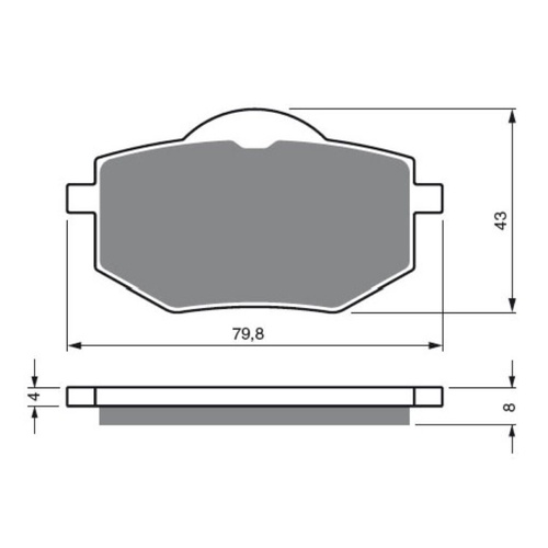 Newfren Front Brake Pads Touring Organic