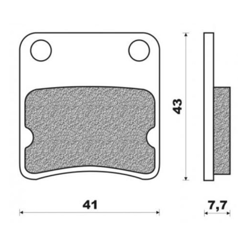Front Brake Pads Scooter Organic for Daelim S Five 50 2005 to 2008