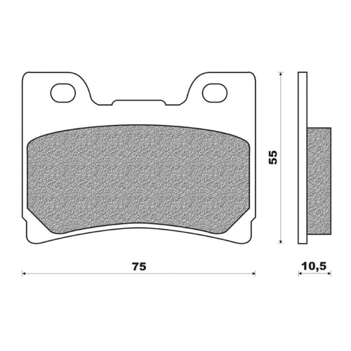 Front Brake Pads Touring Organic for Yamaha FZR600 1992